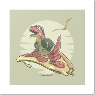 Pizza T Rex | Jurassic Smiles Posters and Art